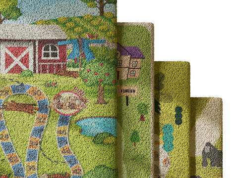 Kids carpet set 5 3D Model