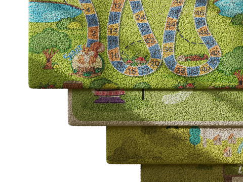 Kids carpet set 5 3D Model