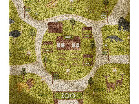 Kids carpet set 5 3D Model