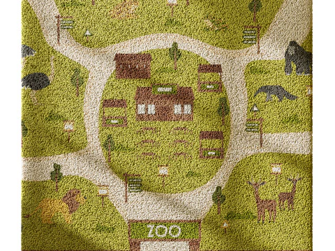 Kids carpet set 5 3D Model