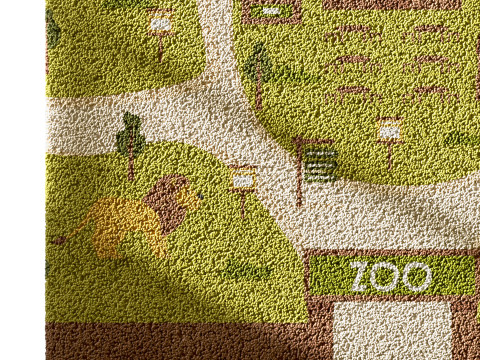 Kids carpet set 5 3D Model