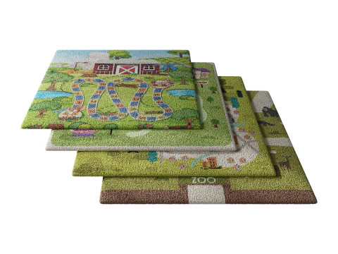 Kids carpet set 5 3D Model