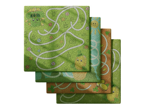 Kids carpet set 6 3D Model