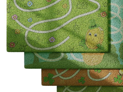 Kids carpet set 6 3D Модель