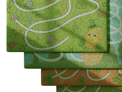 Kids carpet set 6 3D Model