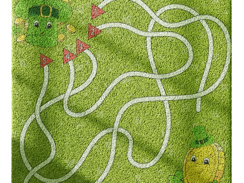 Kids carpet set 6 3D Model