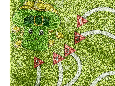 Kids carpet set 6 3D Model