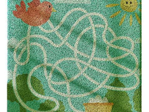 Kids carpet set 6 3D Модель