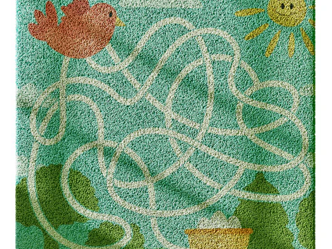 Kids carpet set 6 3D Model