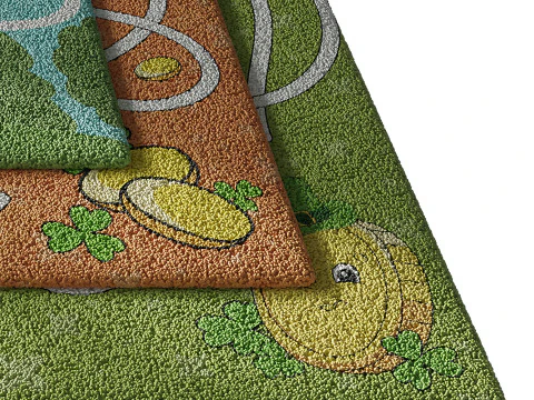 Kids carpet set 6 3D Model