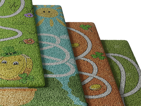 Kids carpet set 6 3D Модель