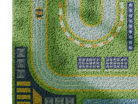Kids carpet set 7 3D Model