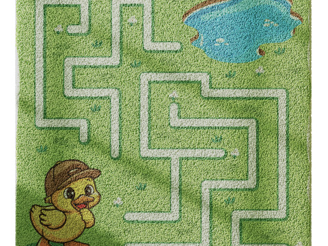 Kids carpet set 7 Model 3D