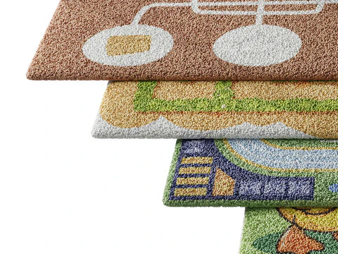 Kids carpet set 7 3D Model