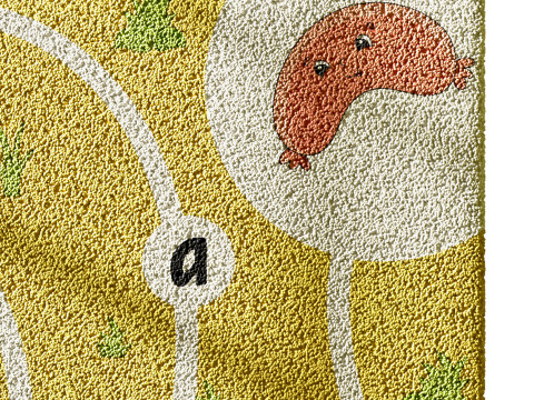 Kids carpet set 8 3D Model