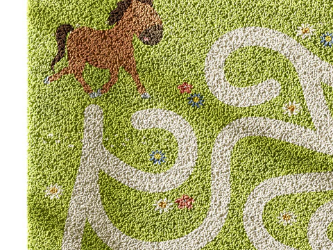 Kids carpet set 8 3D Model