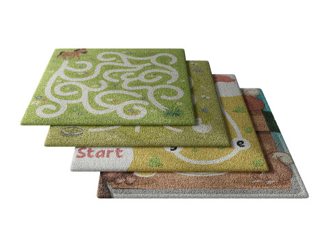 Kids carpet set 8 3D Model