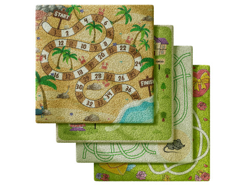 Kids carpet set 9 3D Model