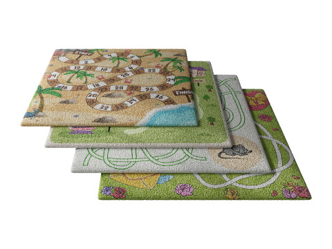 Kids carpet set 9 3D Model