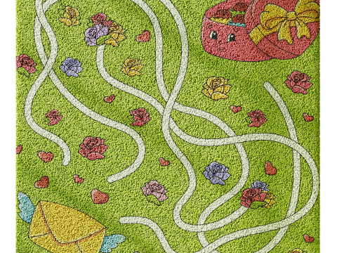 Kids carpet set 9 3D Model