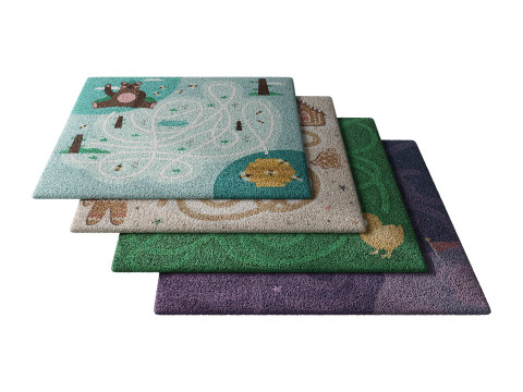 Kids carpet set 10 3D 模型