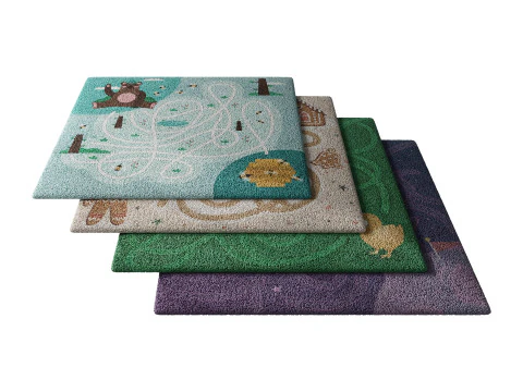 Kids carpet set 10 3D Model