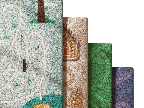 Kids carpet set 10 3D 模型