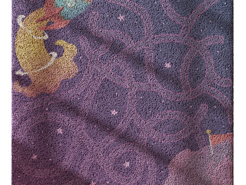 Kids carpet set 10 3D 模型