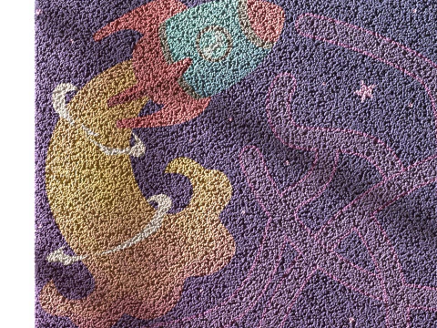Kids carpet set 10 3D Model