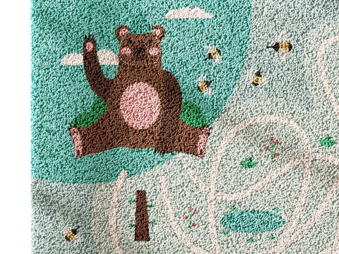 Kids carpet set 10 3D Model