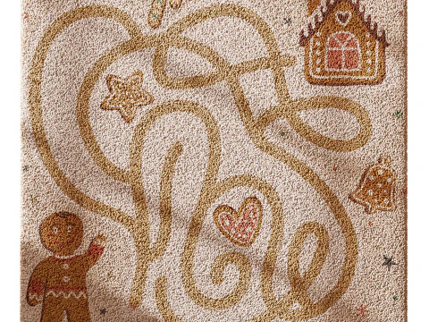 Kids carpet set 10 3D Model