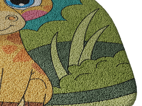 Kids carpet set 11 3D Model