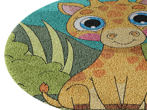 Kids carpet set 11 3D Model