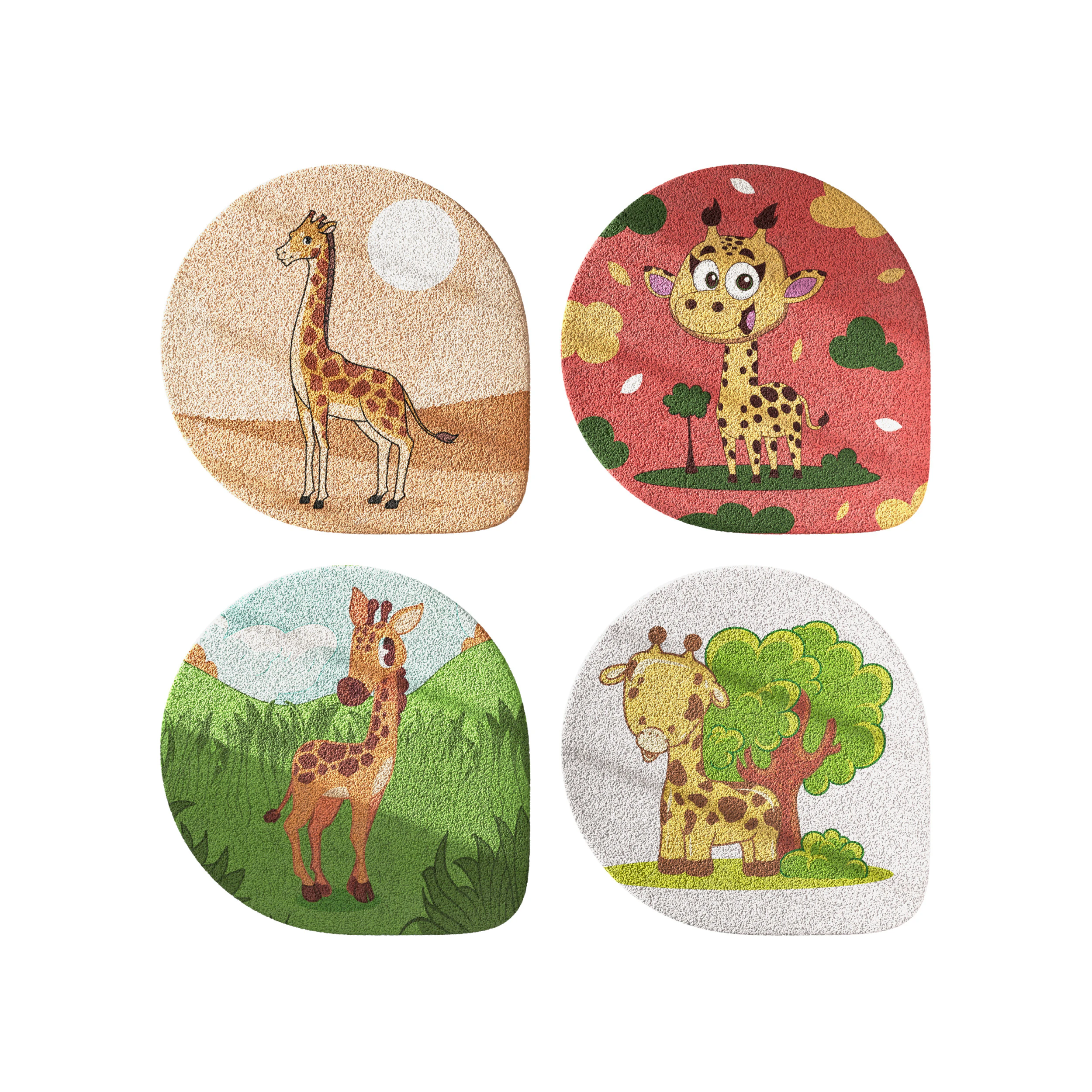 Kids carpet set 12 3D Model .c4d .max .obj .3ds .fbx .stl .blend 