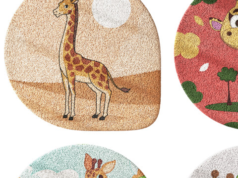 Kids carpet set 12 Modelo 3D