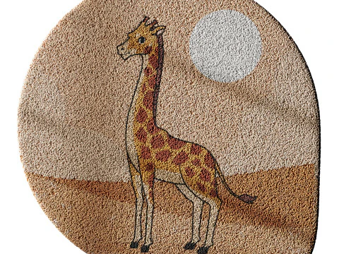 Kids carpet set 12 3D Model