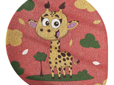 Kids carpet set 12 3D Model