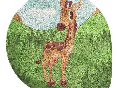 Kids carpet set 12 3D Model