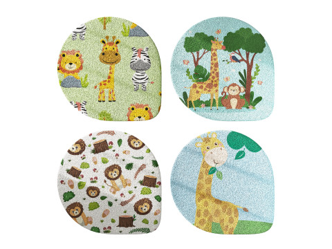 Kids carpet set 13 3D Model