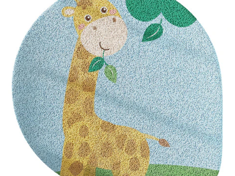 Kids carpet set 13 3D Model