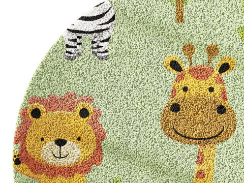 Kids carpet set 13 3D Model