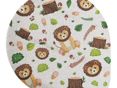 Kids carpet set 13 3D Model