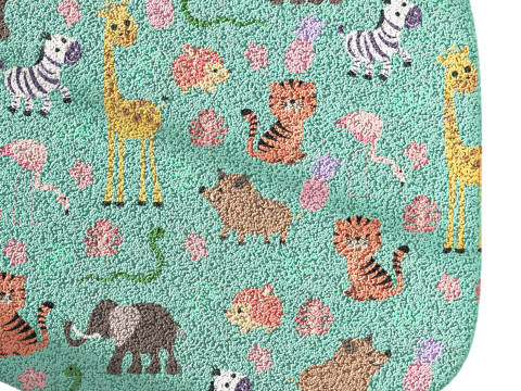 Kids carpet set 14 3D Model