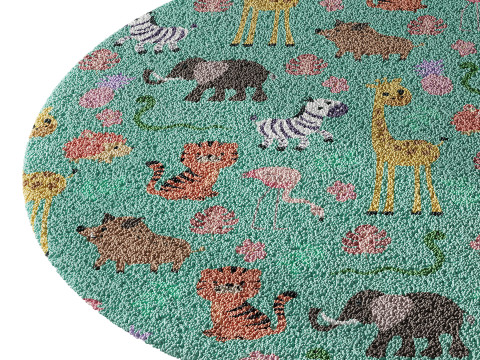 Kids carpet set 14 3D Model