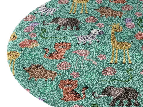 Kids carpet set 14 3D Model
