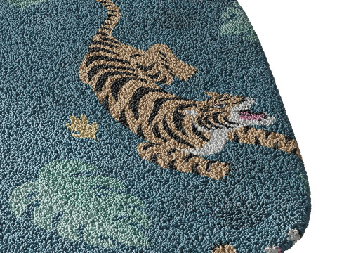 Kids carpet set 15 3D Model