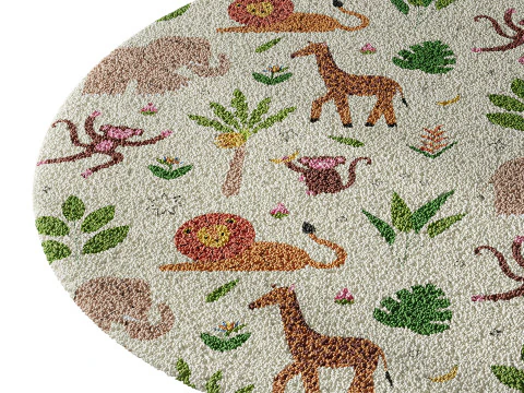 Kids carpet set 16 3D Model