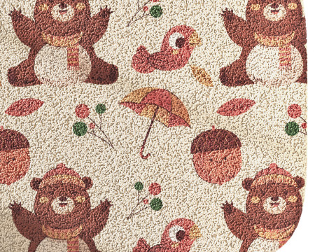 Kids carpet set 16 Model 3D