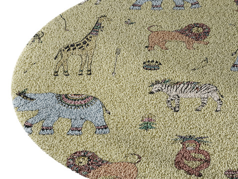 Kids carpet set 17 3D Модель