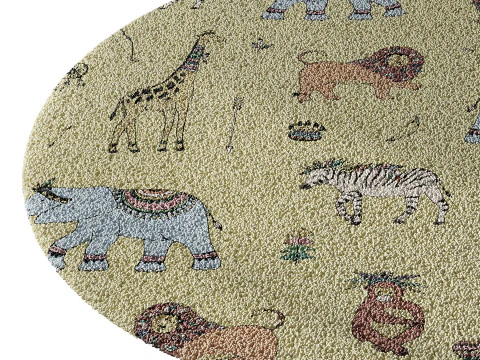 Kids carpet set 17 3D Model